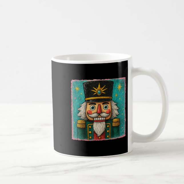 Caneca De Café Nutcracker Merry Christmas Men Women Kids Painting (Direita)