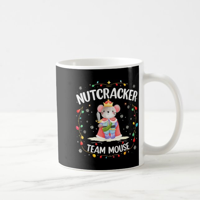 Caneca De Café Nutcracker Team Mouse Christmas Dance Ballet Merry (Direita)