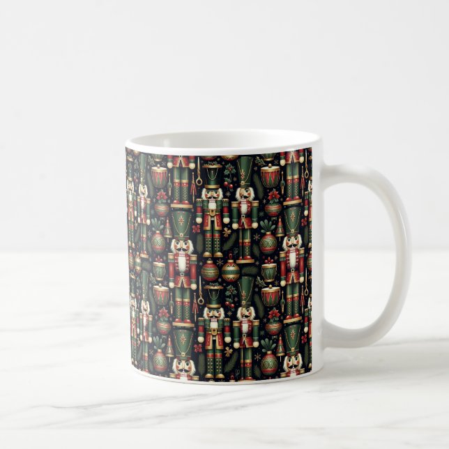 Caneca De Café Nutcrackers Pattern Mug (Direita)