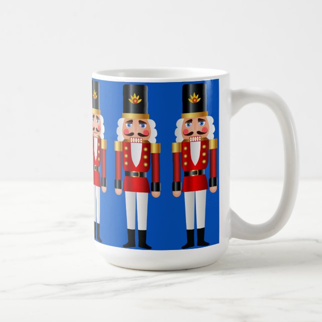 Caneca De Café Nutcrackers vermelhos e Dourados (Direita)