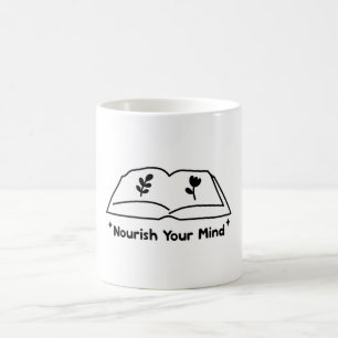 Caneca De Café Nutricione sua mente - Autoatendimento