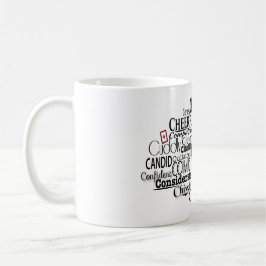 Caneca De Café Nuvem Adjetiva do Word começando com a letra C