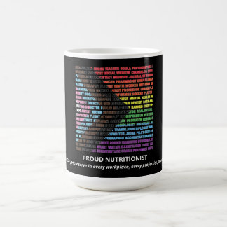 Caneca De Café Nuvem de Palavras Arco-íris Diversidade LGBT Orgul