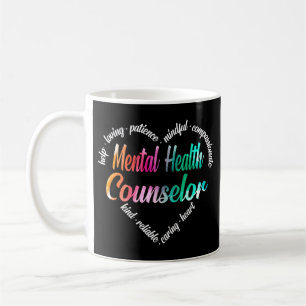 Caneca De Café Nuvem de Palavras do Coração do Conselheiro de S