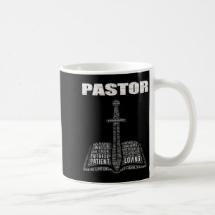 Caneca De Café Nuvem de palavras do ministro cristão Igreja Pasto
