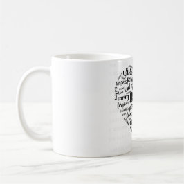 Caneca de café nuvem do mundo mãe - Linda, carinho