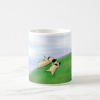 Caneca De Café Nuvem que olha Pugs