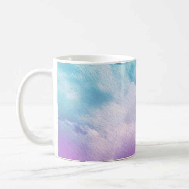 Caneca De Café nuvem suave fantástica com cor pastel gradiente e (Esquerda)
