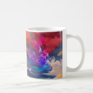 Caneca De Café Nuvens Coloridas PMART