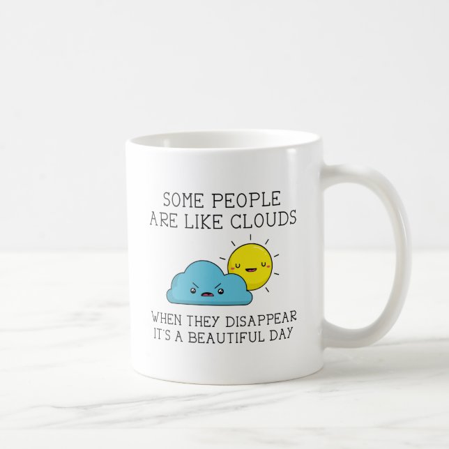 Caneca De Café Nuvens de Pessoas (Direita)