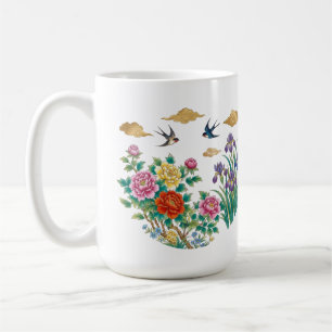 Caneca De Café Nuvens Douradas