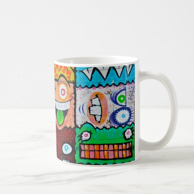 Caneca De Café NY Grafite Street Art - Monstros Bobos bonitos (Direita)