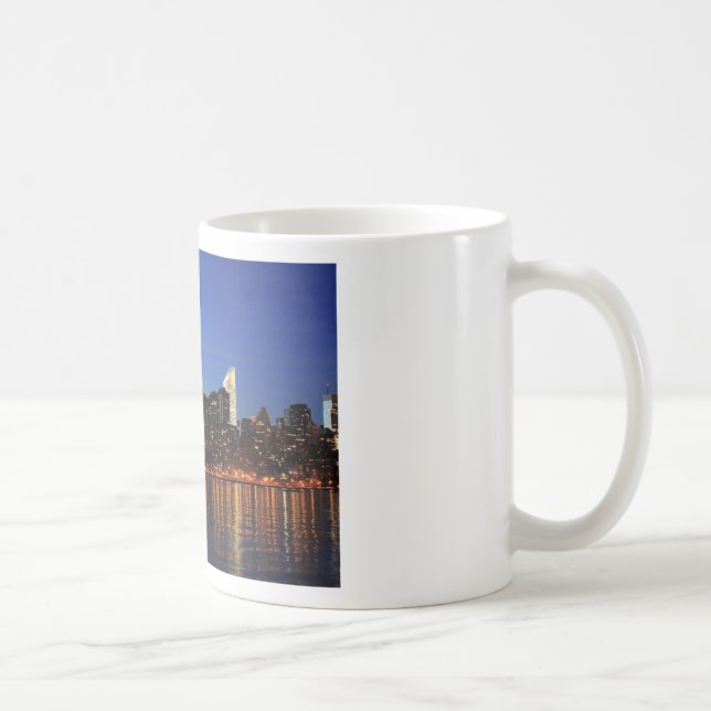 Caneca De Café NYC Nova Iorque Manhattan Night (Direita)