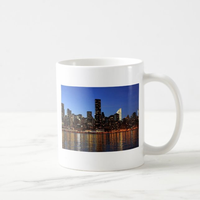 Caneca De Café NYC Nova Iorque Manhattan Night (Direita)
