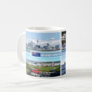 Caneca De Café NZ Auckland Skyline - Wellington panorama -
