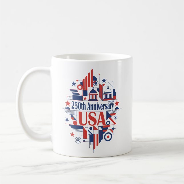 Caneca De Café O 250º aniversário da América (Esquerda)