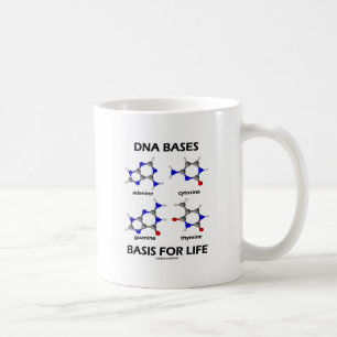 Caneca De Café O ADN baseia a base para a vida (as moléculas da