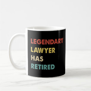 Caneca De Café O Advogado Legendário Retrô Se Aposentou