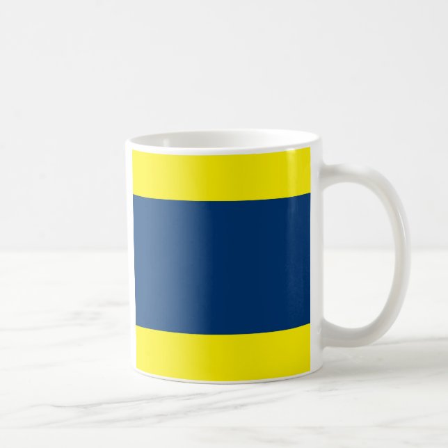 Caneca De Café O alfabeto internacional embandeira D (Direita)
