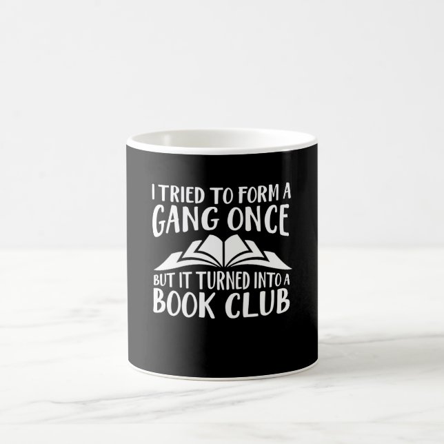 Caneca De Café O amante de livro tentou o grupo do formulário (Centro)