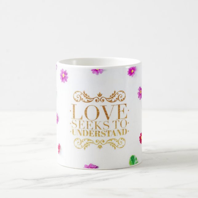 Caneca De Café O amor busca entender, Daisy Mug (Centro)