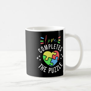 Caneca De Café O Amor Completa A Peça Do Quebra-Cabeça Cota Autis