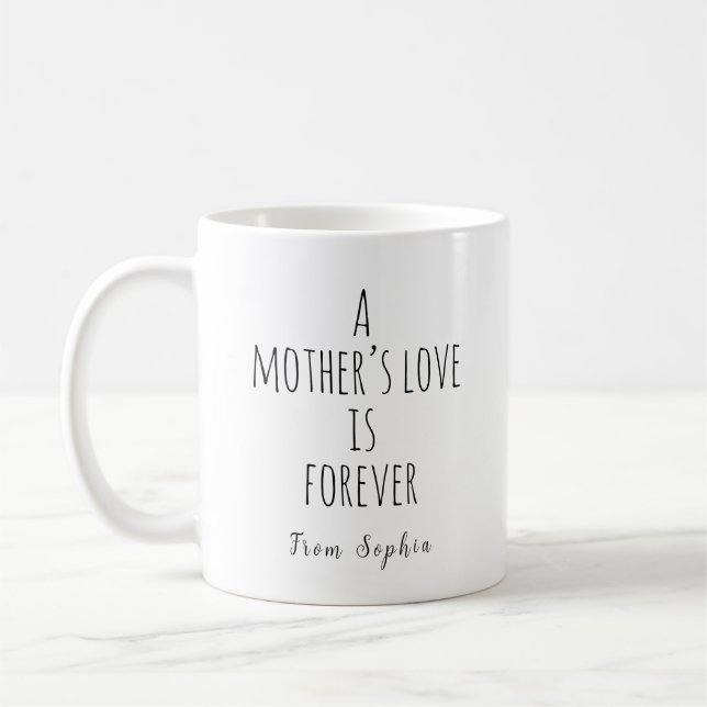 Caneca De Café O amor de uma mãe é para sempre (Esquerda)
