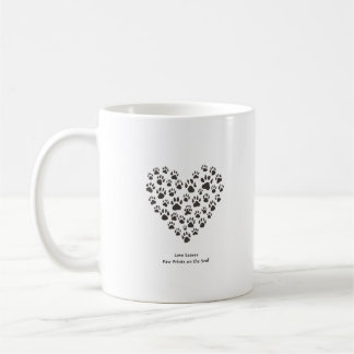 Caneca De Café O Amor Deixa Pegadas na Alma