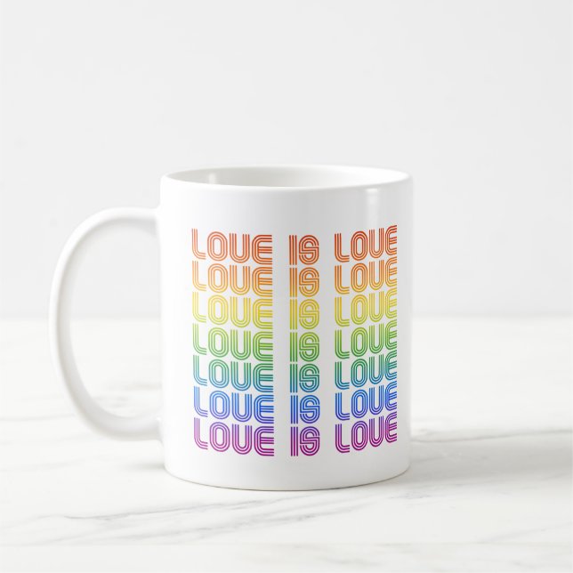 Caneca De Café O Amor é Amor Retro (Esquerda)