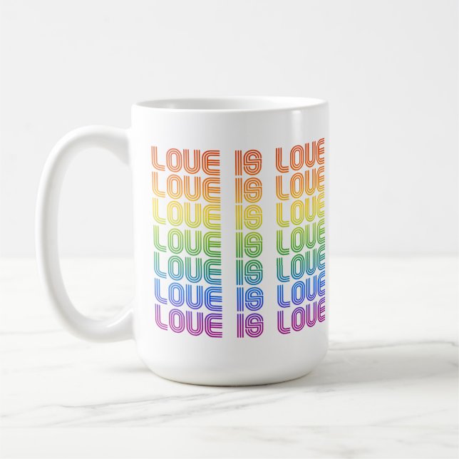 Caneca De Café O Amor é Amor Retro (Esquerda)