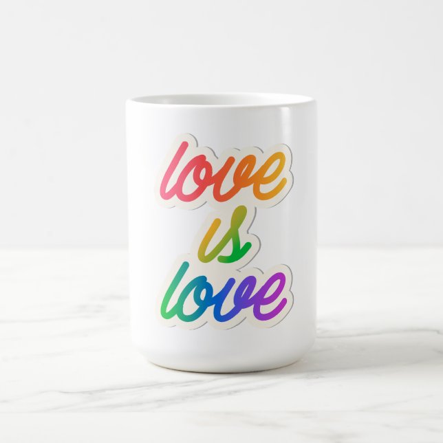 Caneca De Café O amor é LGBT (Centro)