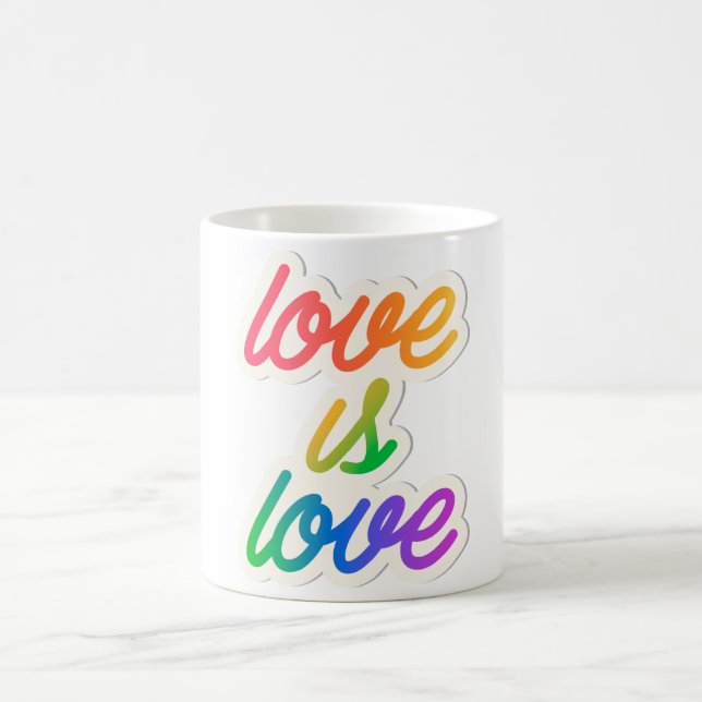 Caneca De Café O amor é LGBT (Centro)