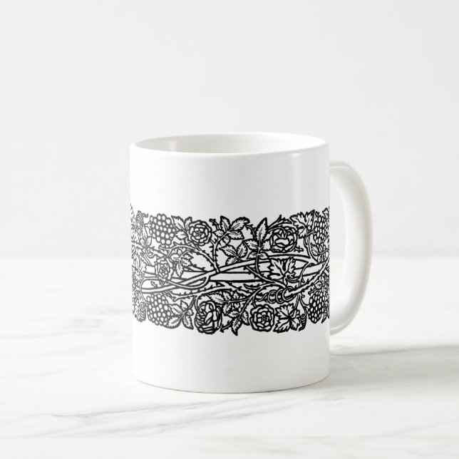 Caneca De Café O amor é limite suficiente (por William Morris) (Frente Esquerda)