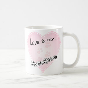 Caneca De Café O amor é o meu Cocker Spaniel