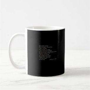 Caneca De Café O Amor é Paciente Design Inspirador Simples