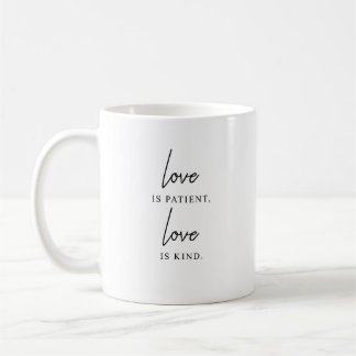 Caneca De Café O amor é paciente, o amor é gentil