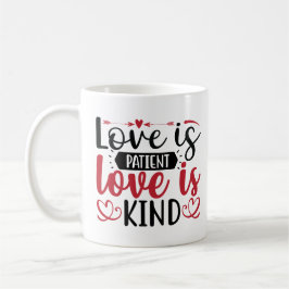 Caneca De Café O amor é paciente, o amor é gentil