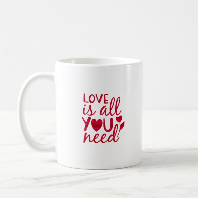 Caneca De Café o amor é tudo que você precisa (Esquerda)