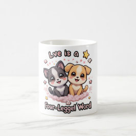Caneca De Café O Amor é um Café Boneco de Palavras de Quatro Pern