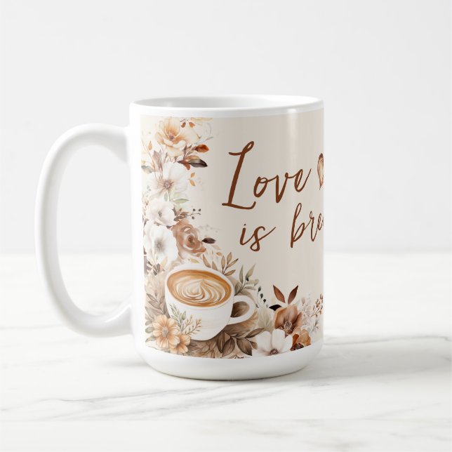 Caneca De Café O Amor Está Cozinhando Chá de Panela (Esquerda)