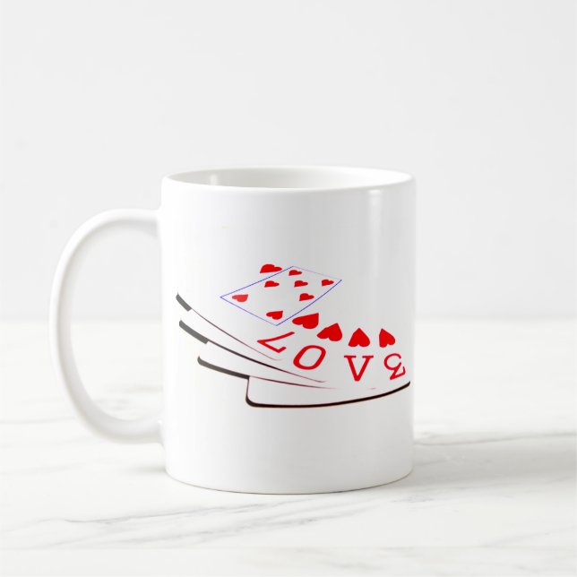 Caneca De Café O amor está nos cartões (Esquerda)
