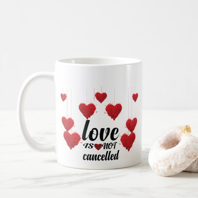 Caneca De Café O Amor Não É Cancelado (Com Donut)