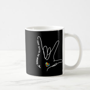 Caneca De Café O Amor Não Precisa de Palavras Asl Peça de Puzzle 