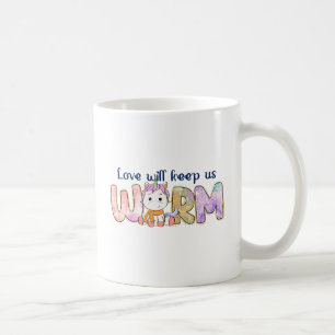 Caneca De Café O Amor Nos Manterá Aquecidos   Inverno da Unicórn