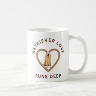 Caneca De Café O amor pelo Retriever é profundo