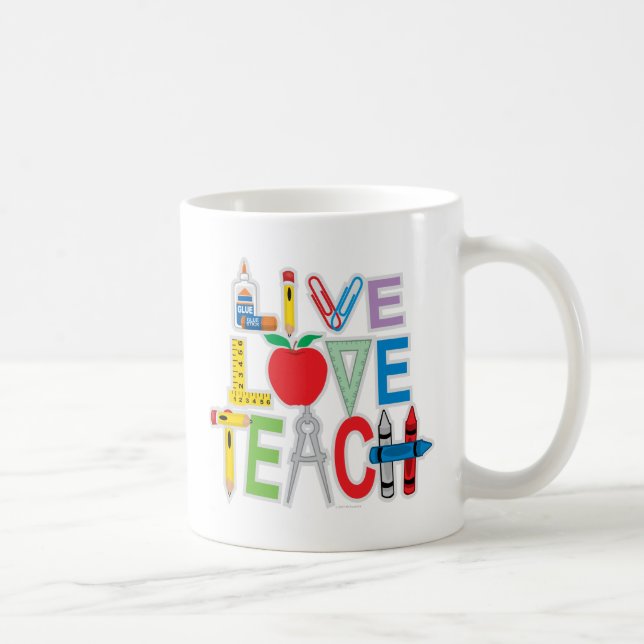 Caneca De Café O amor vivo ensina (Direita)