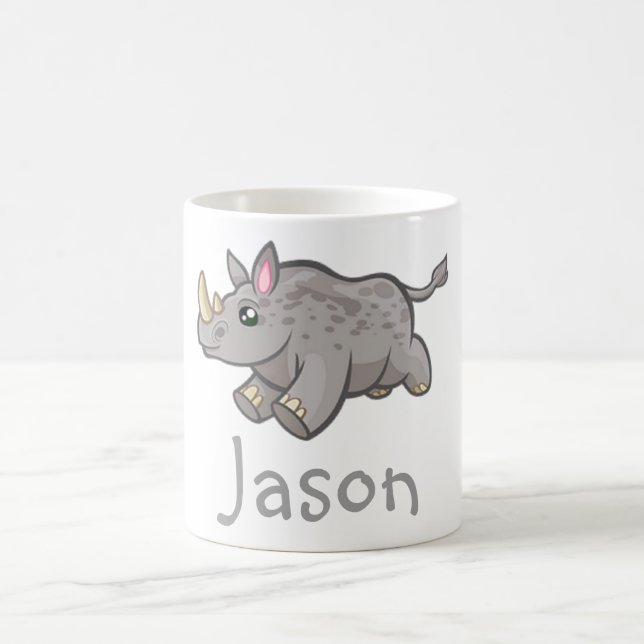 Caneca De Café O animal engraçado bonito da selva dos animais (Centro)