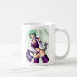 Caneca De Café O Anime cobre acima a menina