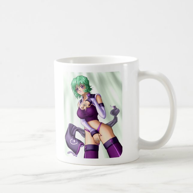 Caneca De Café O Anime cobre acima a menina (Direita)
