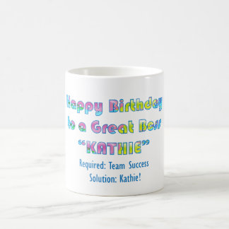Caneca De Café O aniversário de Kathie